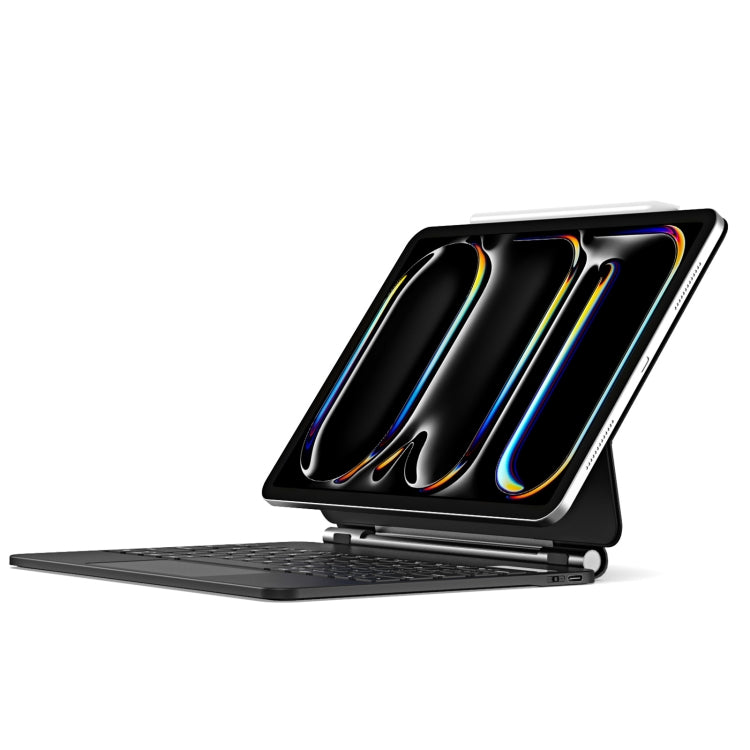 DUX DUCIS MK Series Floating Magnetic Keyboard Tablet Leather Case Cover Apple iPad Pro 11 2024 (Black)