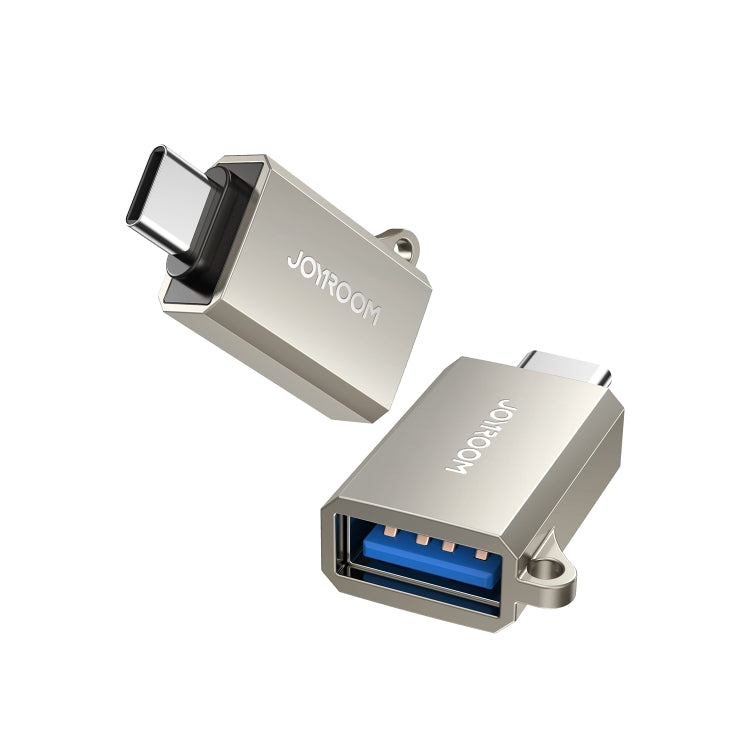 JOYROOM Upgraded Version USB-C / Type-C Male c 3.0 Female OTG Adapter (Pearl Nickel)