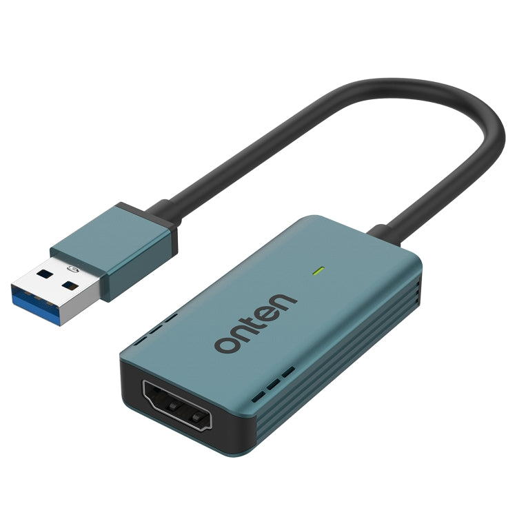 Onten USB Video Capture Card, Length:1.3m (Green)