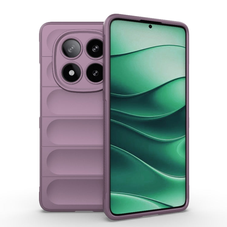 Xiaomi Redmi Note 14 Pro 5G Magic Shield TPU + Flannel Phone Case Cover (Purple)