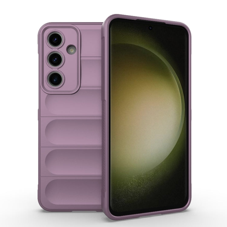 Samsung Galaxy S24 FE 5G Magic Shield TPU + Flannel Phone Case Cover (Purple)
