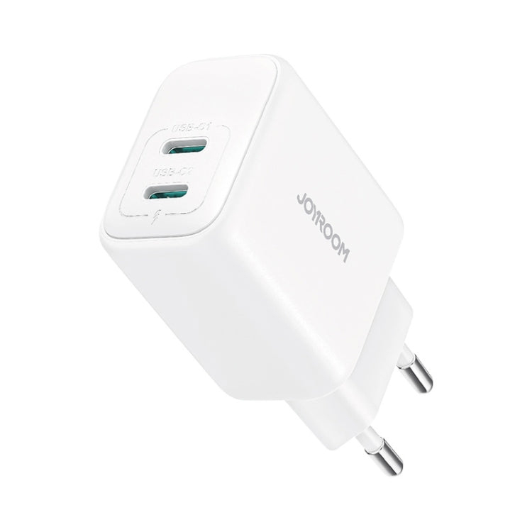 JOYROOM J20W Dual USB-C / Type-C Fast Charger, Specification:EU Plug (White)