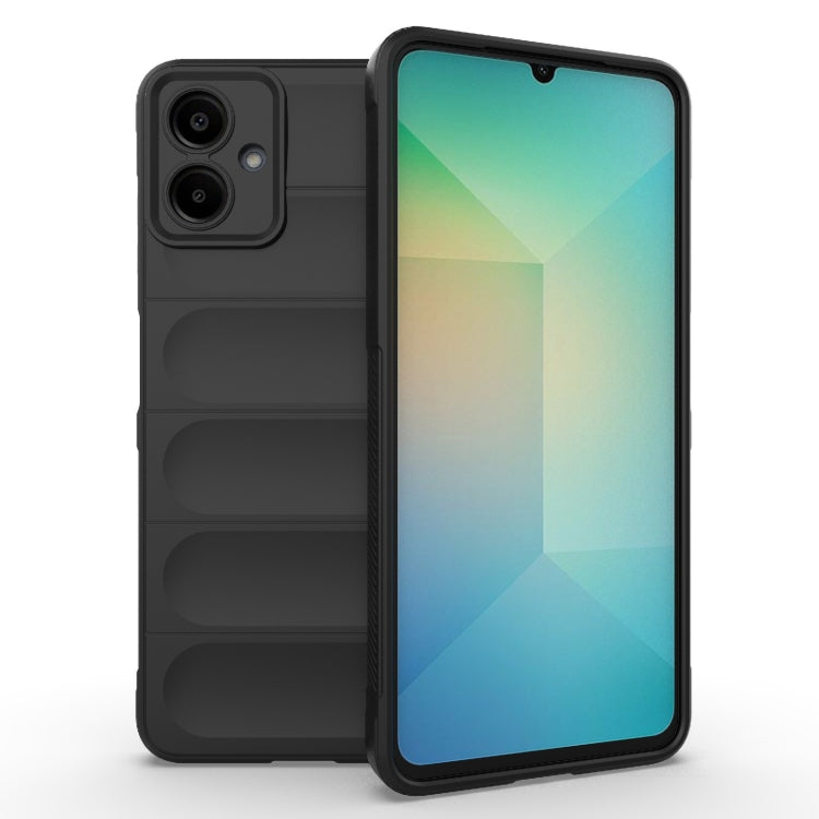 Samsung Galaxy A06 4G Magic Shield TPU + Flannel Phone Case Cover (Black)