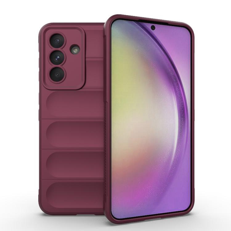 Samsung Galaxy A56 5G Magic Shield Wine Red Phone Case Cover