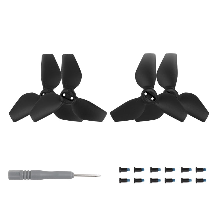DJI Neo Sunnylife Drone Color 3-Blade Propeller, Quantity:2 pairs (Black)