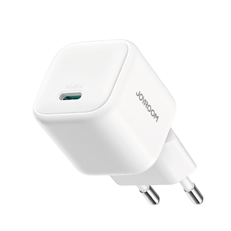 JOYROOM GaN PD20W USB-C / Type-C Port Mini Charger, Plug:EU Plug (White)