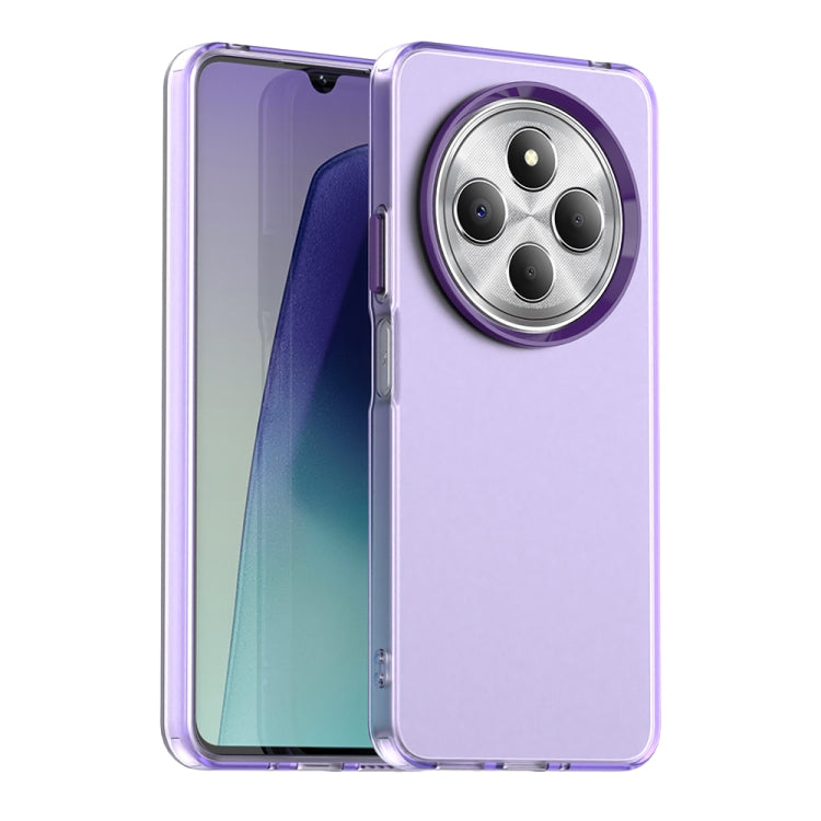 Xiaomi Redmi 14C 4G Candy PC Hybrid TPU Shockproof Phone Case Cover (Purple)