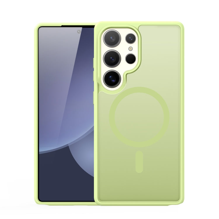 Samsung Galaxy S25 Ultra 5G DUX DUCIS Yind Series MagSafe TPU Hybrid PC Phone Case Cover (Lime Green)