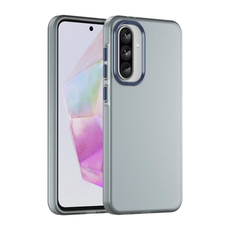 Samsung Galaxy A56 5G Frosted Translucent Hybrid PC Full Coverage Phone Case Cover - Dark Blue