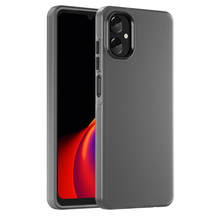 Samsung Galaxy A06 5G Frosted Translucent Hybrid PC Full Coverage Case Cover - Black