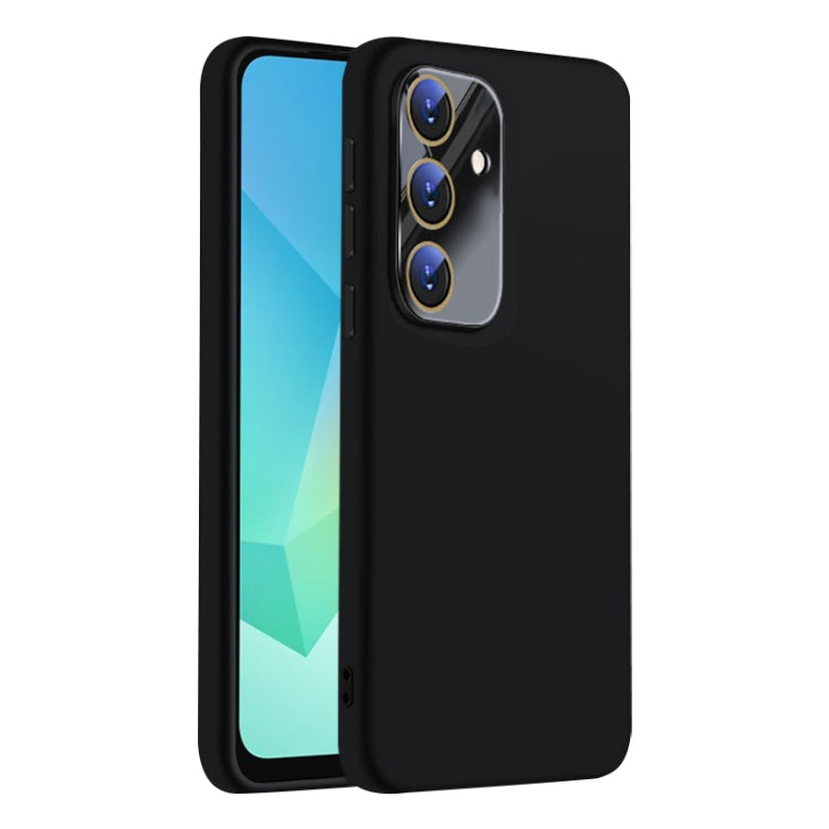 Samsung Galaxy A16 5G Nano Lens Cover Liquid Silicone Phone Case Cover (Black)