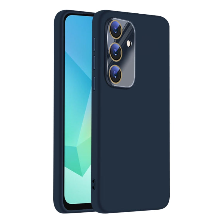Samsung Galaxy A16 5G Nano Lens Cover Liquid Silicone Phone Case Cover (Titanium Blue)