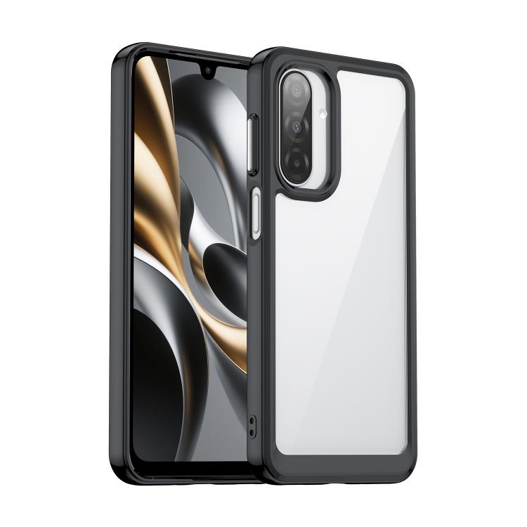 Samsung Galaxy A17 Colorful Series Acrylic Hybrid TPU Phone Case - Black