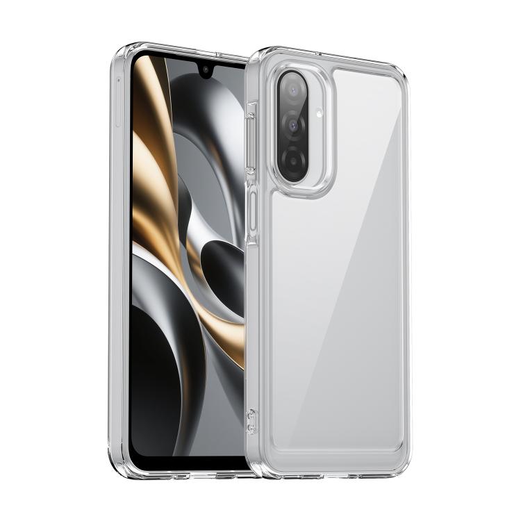 Samsung Galaxy A17 Colorful Acrylic Hybrid TPU Phone Case - Transparent