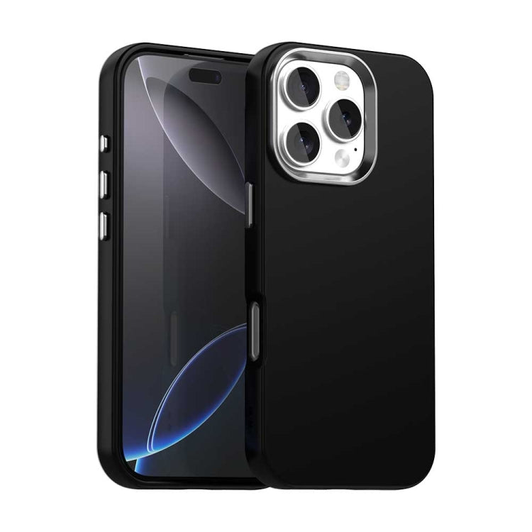 Apple iPhone 16 Pro Colorful Series Shockproof Phone Case Cover (Black)