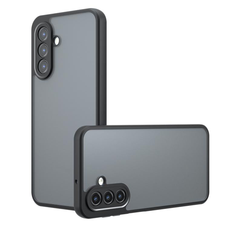 Samsung Galaxy A17 Armor Precise Hole PC Hybrid TPU Phone Case - Frosted Black