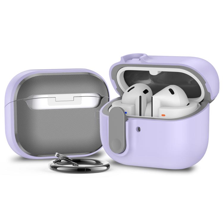 Samsung Galaxy Buds3 / 3 Pro Mars Earphone Protective Case Cover with Security Lock (Purple)