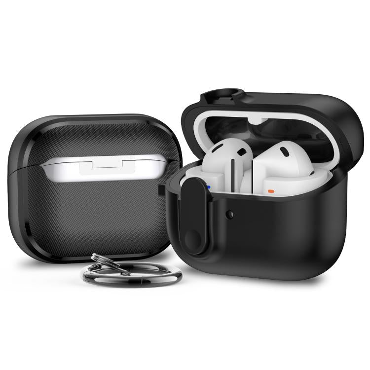 Samsung Galaxy Buds3 / 3 Pro Mars Earphone Protective Case Cover with Security Lock (Black)