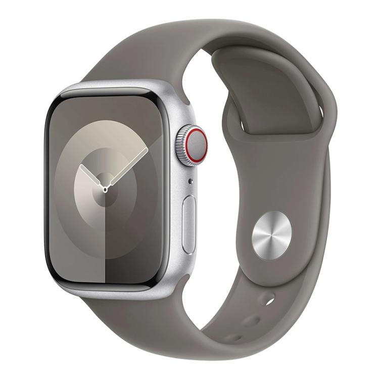 Apple Watch 46mm / 49mm / 45mm / 44mm xDfind Solid Color Silicone Sports Watch Band (Grey)