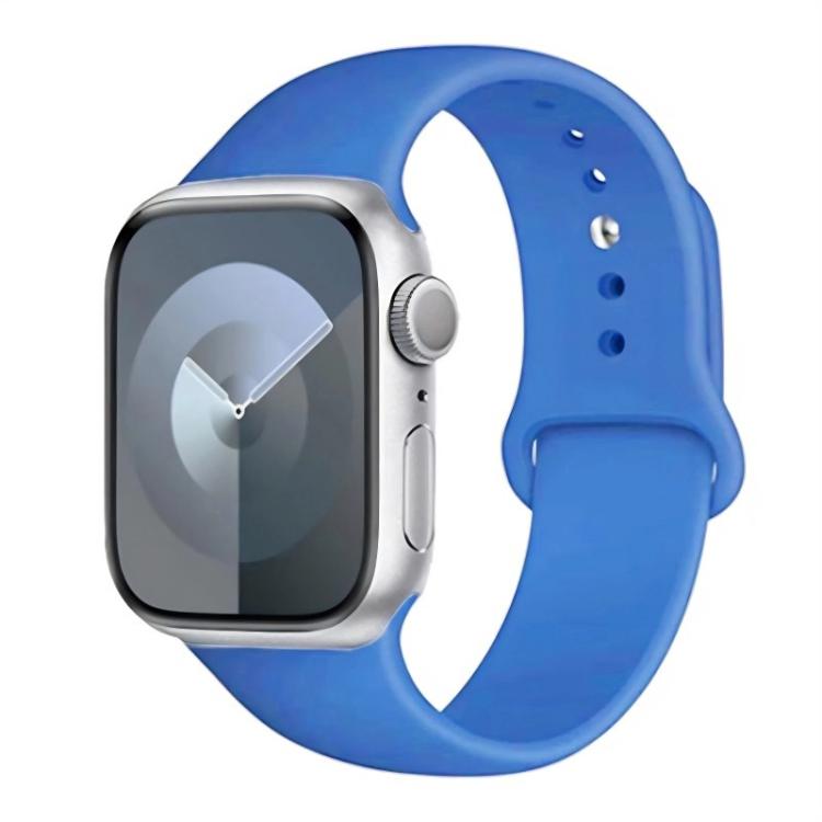 Apple Watch 46mm / 49mm / 45mm / 44mm xDfind Solid Color Silicone Sports Watch Band - Blue