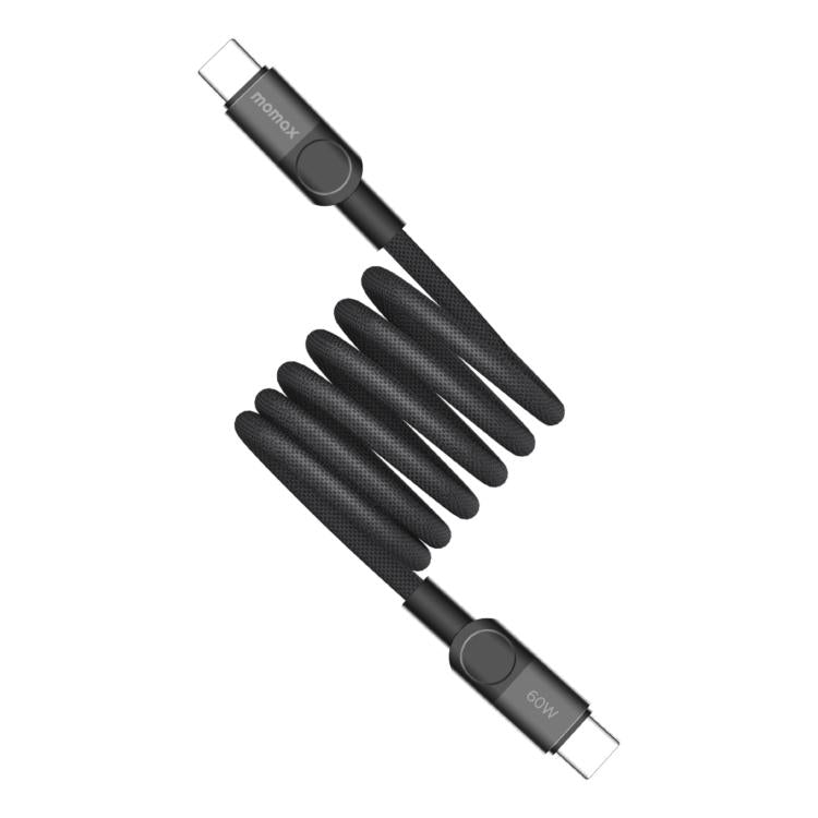 Momax Mag.Link Magnetic 60W USB-C to USB-C Data Cable 1m - Black