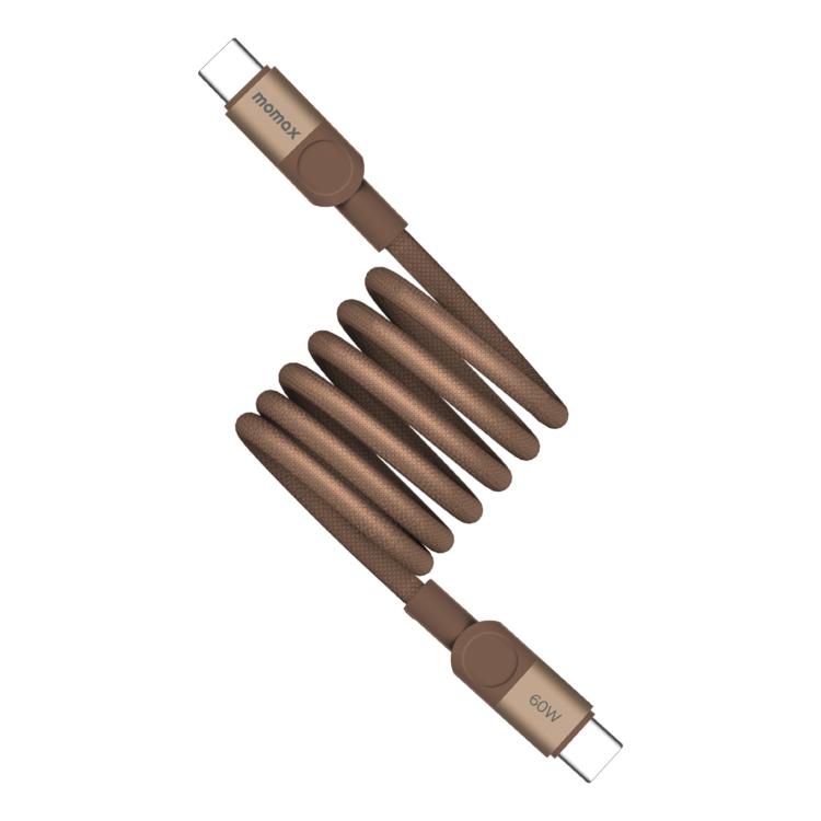 Momax Mag.Link Magnetic 60W USB-C to USB-C Data Cable 1m - Gold