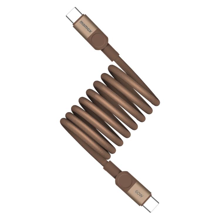Momax Mag.Link Magnetic 60W USB-C to USB-C Data Cable 2m - Gold
