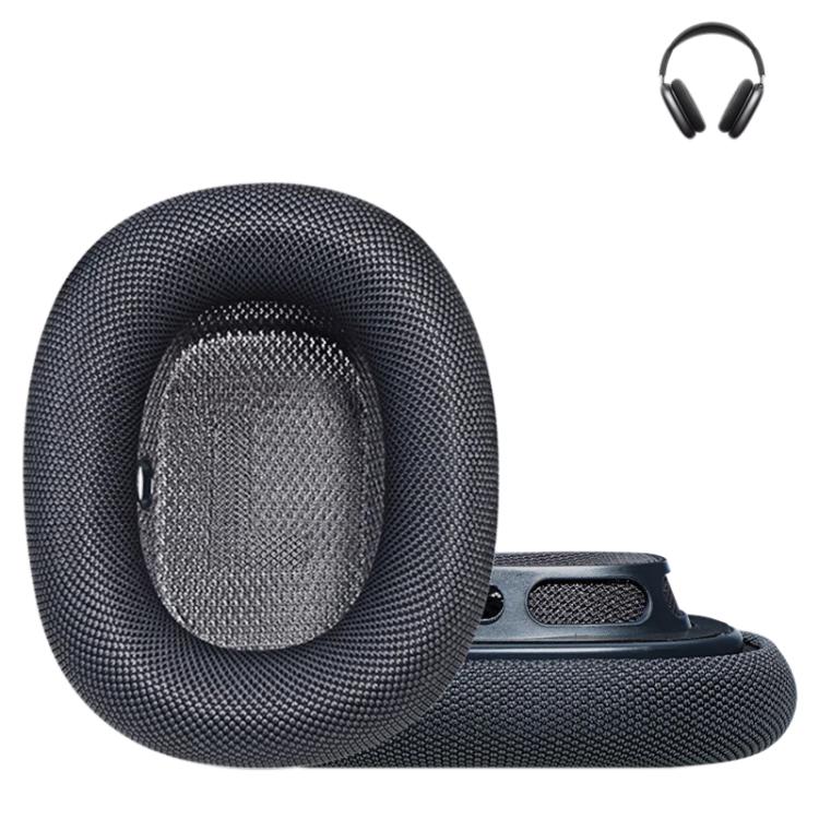 Apple AirPods Max Roller Cloth Magnetic Earphone Covers - 2pcs (Dark Gray)