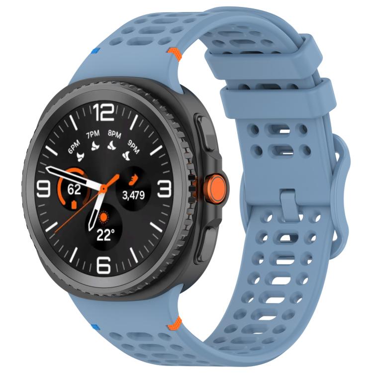 Samsung Galaxy Watch8 / Watch8 Classic xDfind Ladder Buckle Silicone Watch Band (Official Blue)