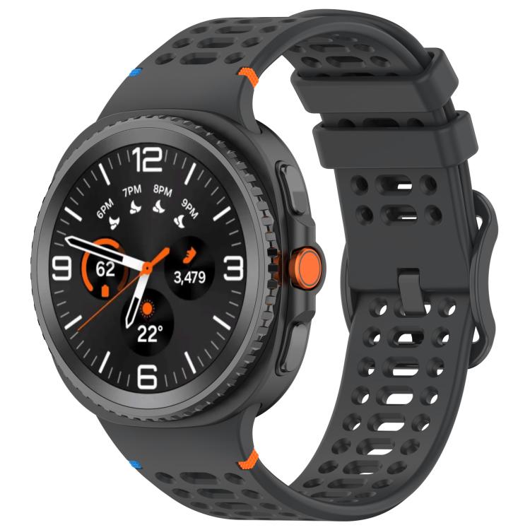 Samsung Galaxy Watch8 / Watch8 Classic xDfind Ladder Buckle Silicone Watch Band (Official Space Grey)