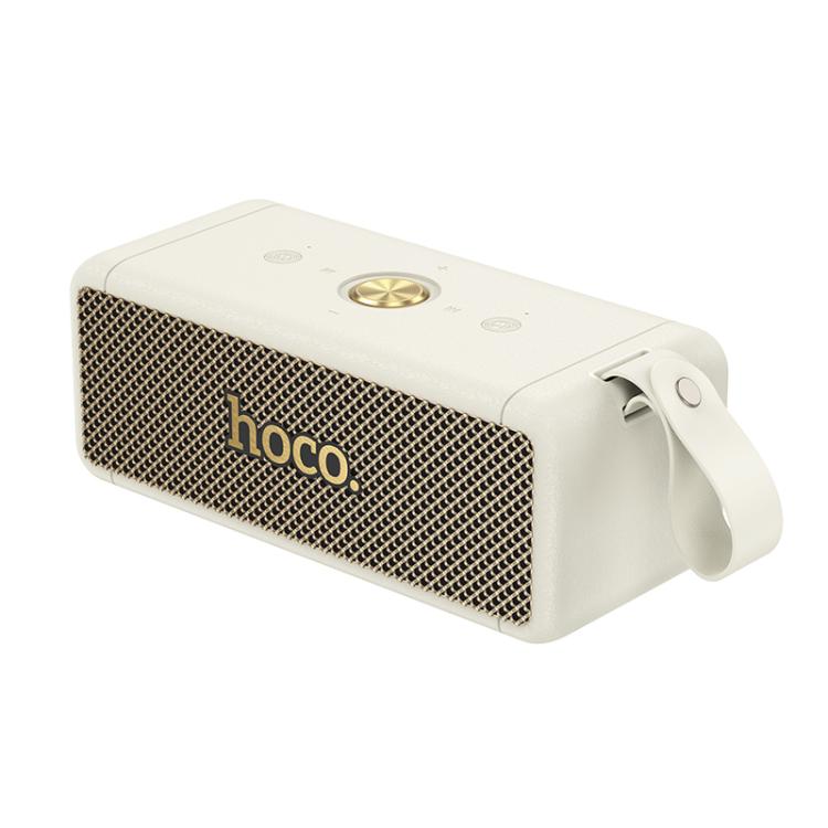 hoco HT1 Pro Marquis Sports Bluetooth 5.4 Speaker with TWS/FM/TF Card/USB/AUX - White