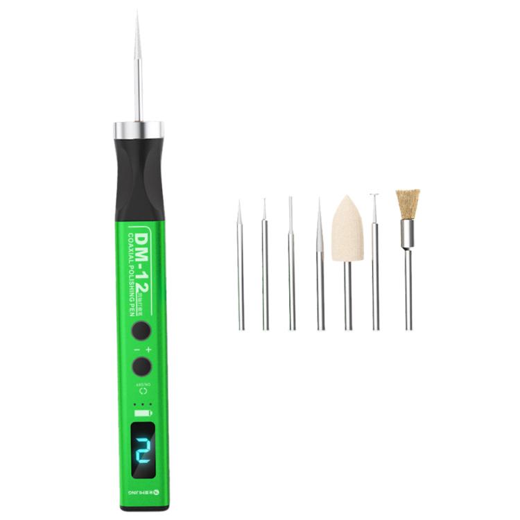 Mijing DM-12 Coaxial Polishing Pen with 7 Grinding Heads for Precision Repair Work