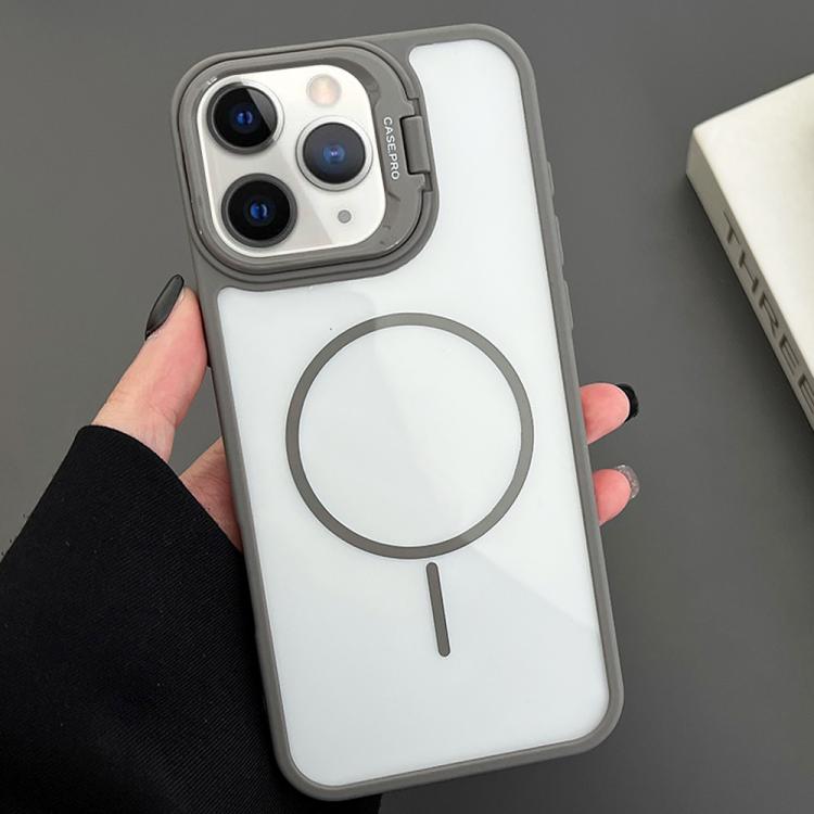 Apple iPhone 11 Pro Max PC Lens Holder MagSafe Magnetic Phone Case Cover - Grey