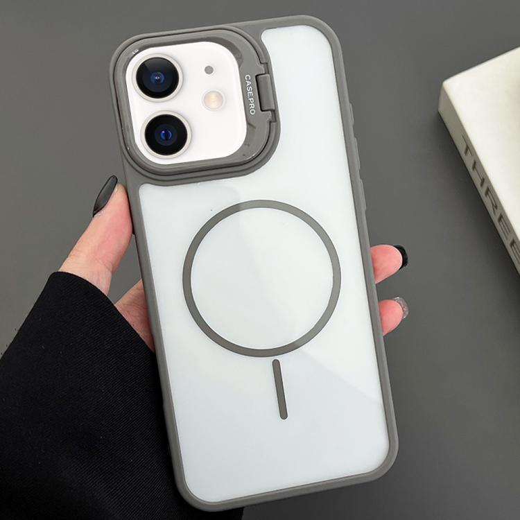 Apple iPhone 11 PC Lens Holder MagSafe Magnetic Phone Case Cover - Grey