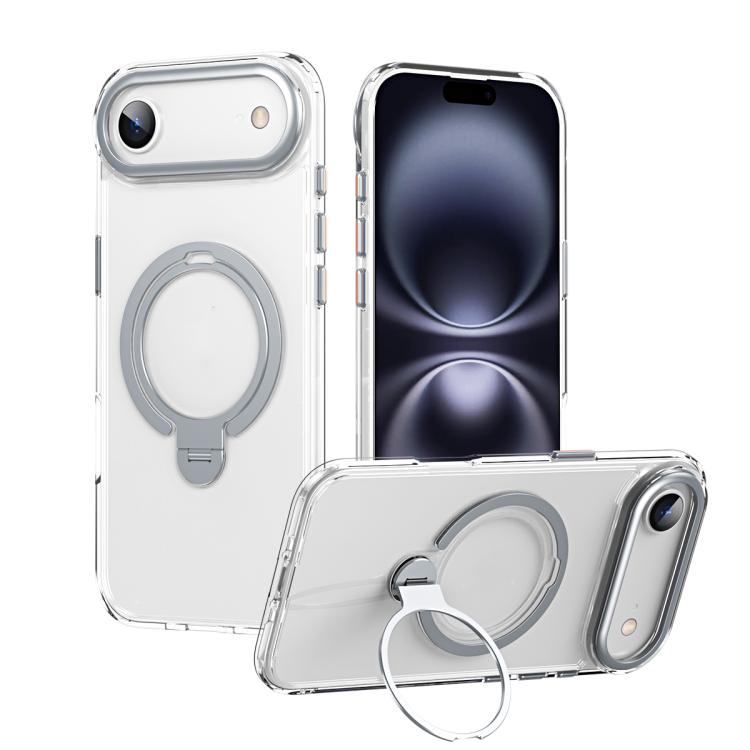 Apple iPhone 17 Air Double Ring MagSafe Magnetic Holder Transparent Phone Case