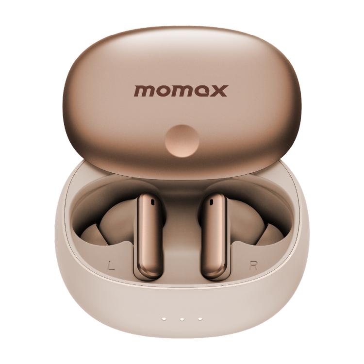 MOMAX 1-Vibe Lite True Wireless Noise Cancelling Bluetooth 5.4 Earphones - Gold