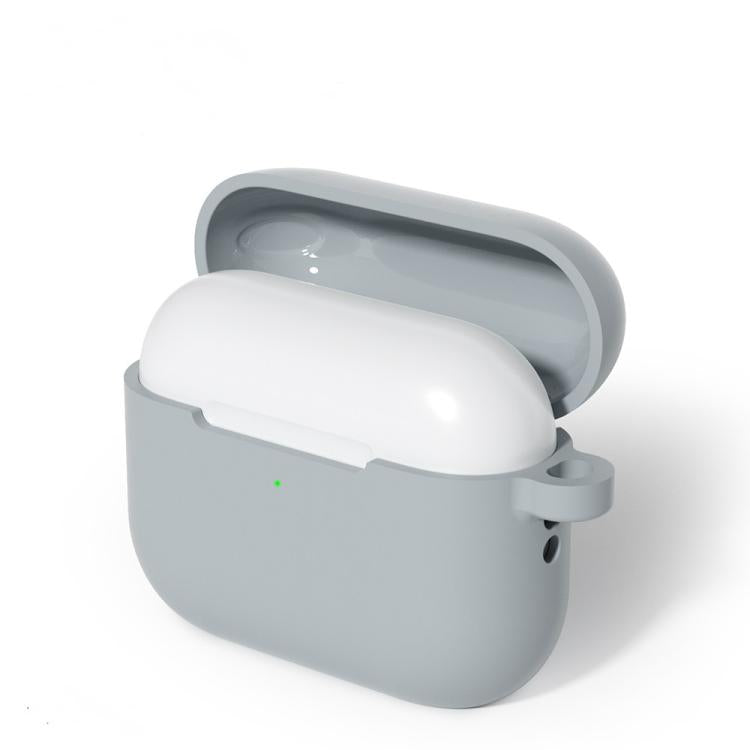Silicone Protective Case with Hook for Apple AirPods Pro 3 - 2.0mm Thick, Grey