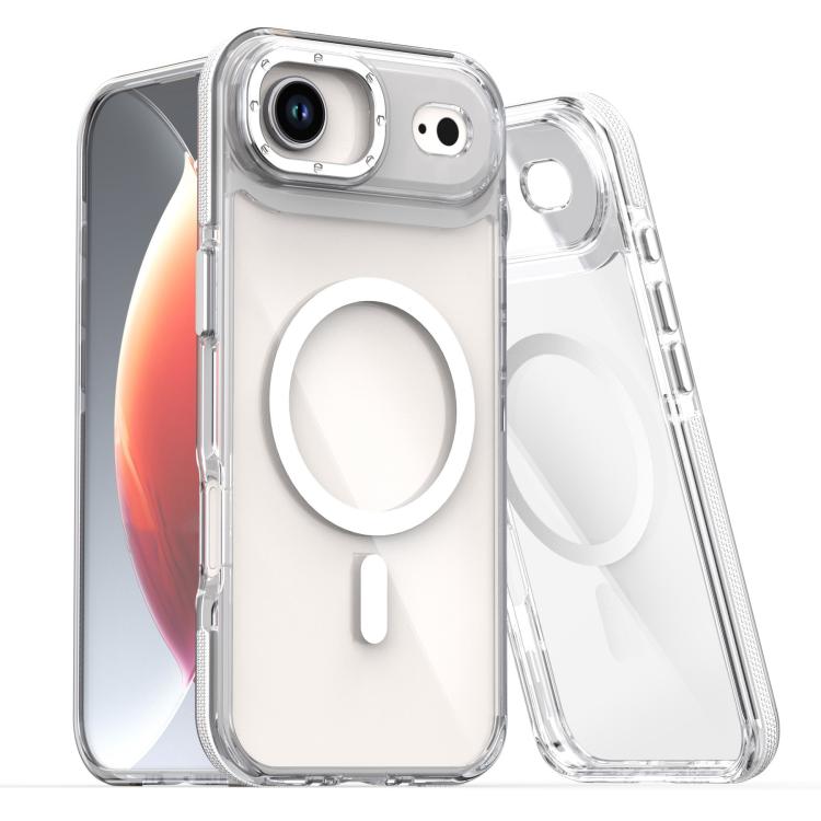 Apple iPhone 17 Air Dual-Color Clear Acrylic Hybrid TPU MagSafe Phone Case