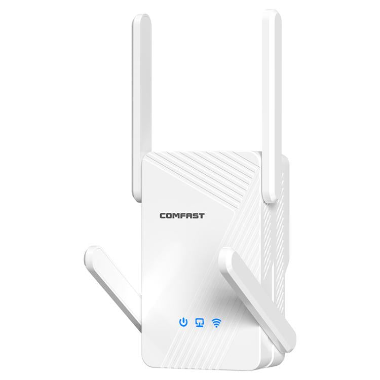 COMFAST 3570Mbps WiFi7 Signal Extender Dual Band Gigabit Wireless Repeater - UK Plug, White