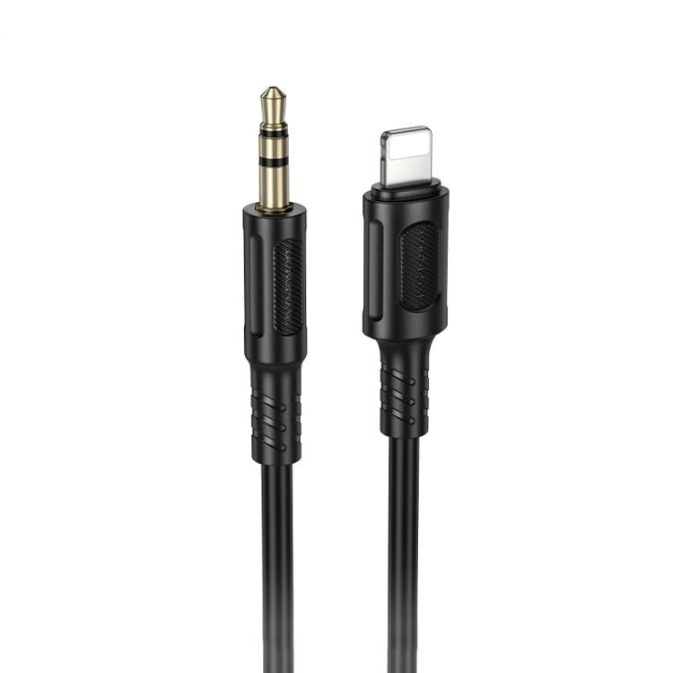 Borofone 3.5mm to 8 Pin Digital AUX Audio Cable - 1m (Black)