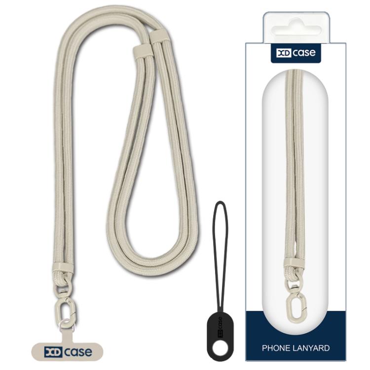 XDCase Cover Adjustable Crossbody Mobile Phone Lanyard - Light Beige