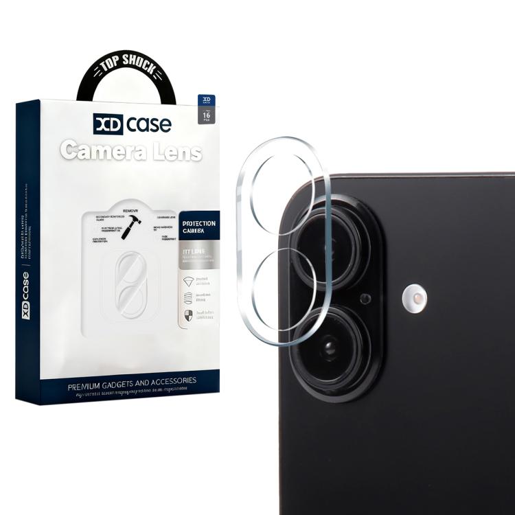 Apple iPhone 16 / 16 Plus xDcase Cover Transparent Integrated Tempered Glass Camera Film