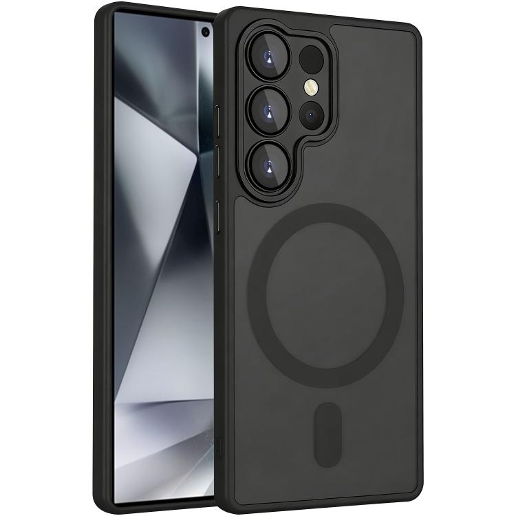 Samsung Galaxy S24 Ultra 5G XDCase Cover Skin Feel Magnetic Frosted Phone Case Cover with Lens Film - Black