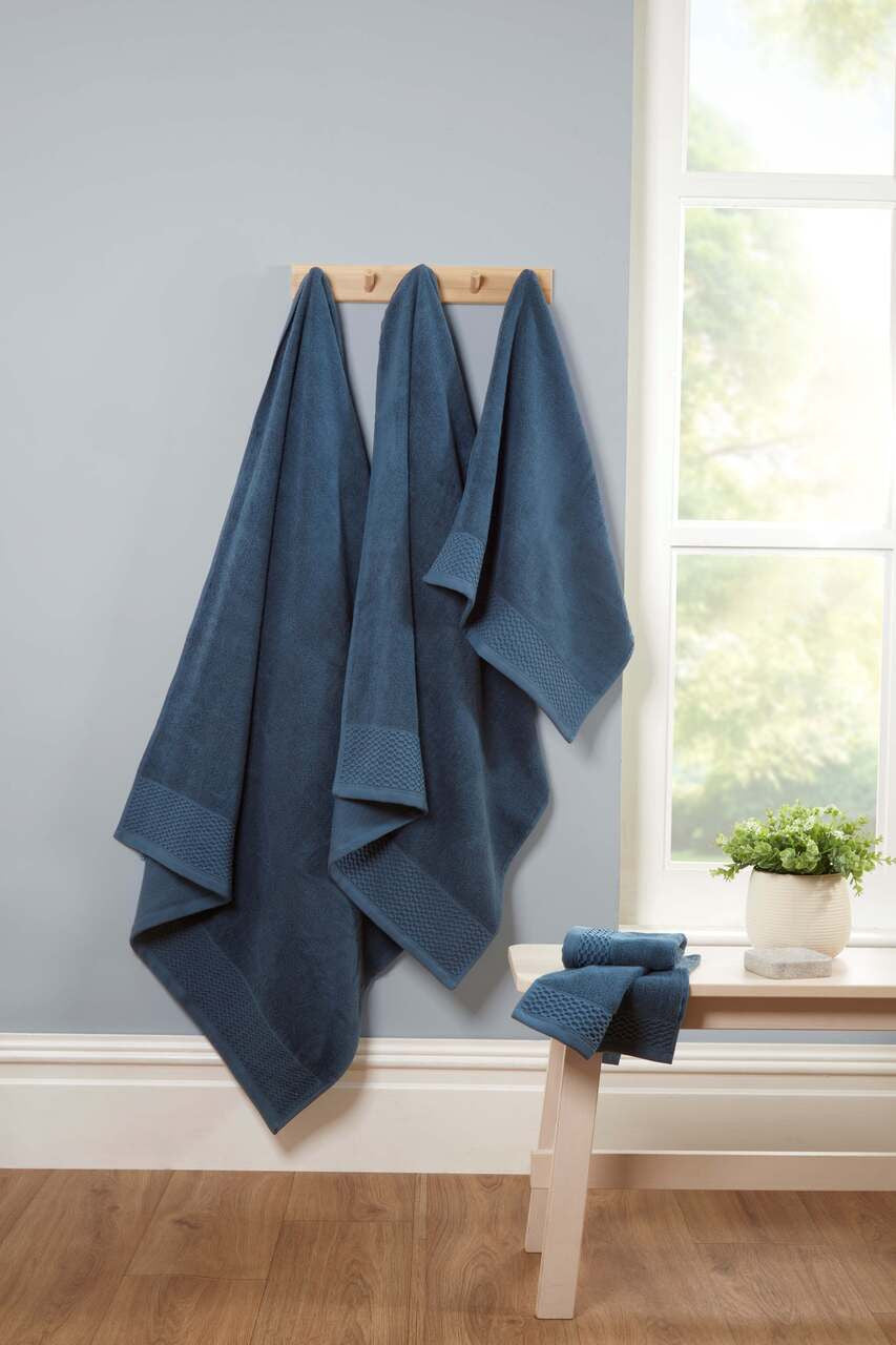 Eden Weave Hand Towel Pacific Blue