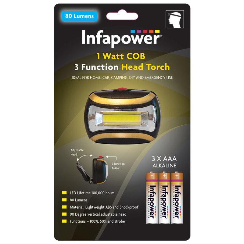 Infapower 1 Watt COB Head Torch