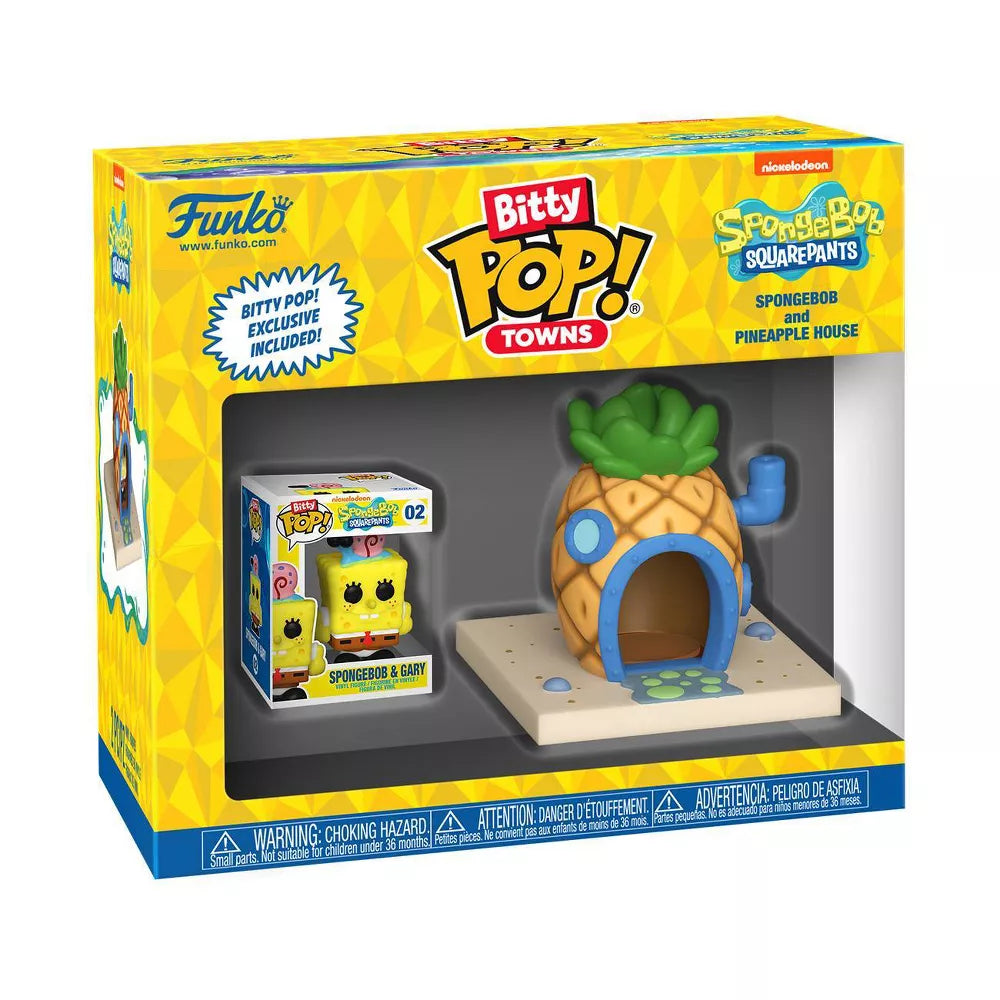 Bitty POP! Town: SpongeBob & Pineapple House Figures