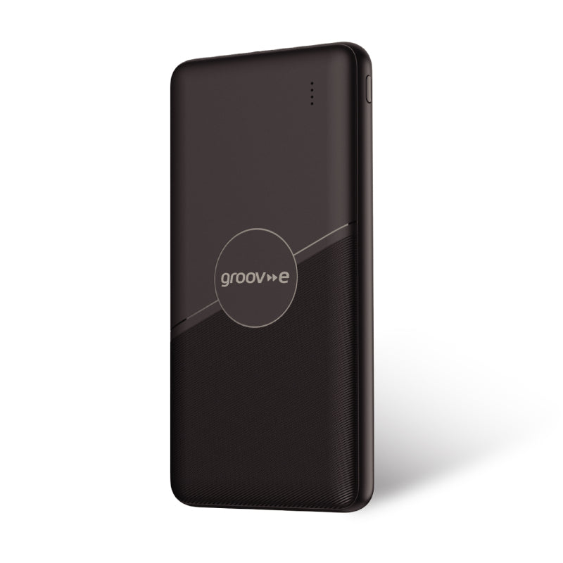 Groov-e Power Bank 10,000mAh Portable Charger - Black