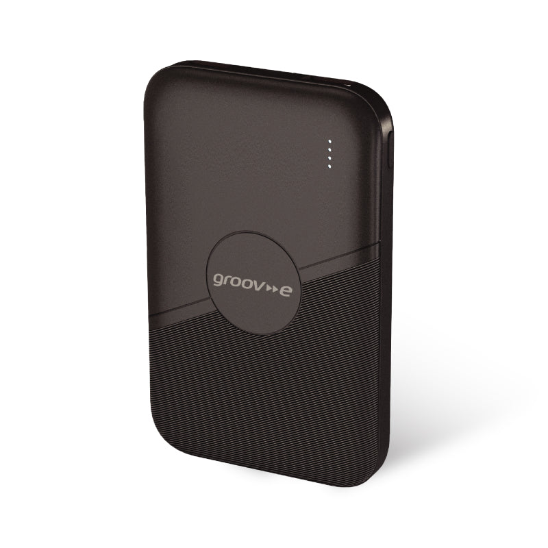 Groov-e Power Bank 5,000mAh Portable Charger - Black