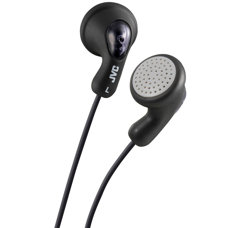 JVC Gumy In-Ear Earphones - Optimal Comfort with Soft Rubber Body - Powerful Reproduction, Olive Black