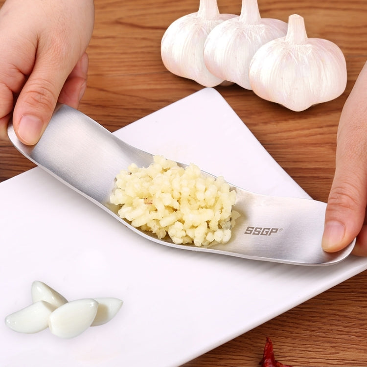 Manual Garlic Presser - 304 Stainless Steel Brushed Texture
